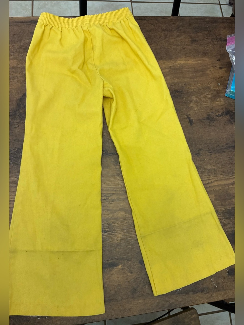 Vintage Girl’s 6 Embroidered Pocket Flare Bell Bottom Pants - Picture 6 of 7